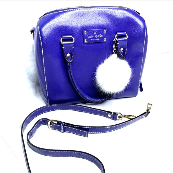 SOLD Kate Spade Royal Blue Top Handle/Crossbody - Picture 7 of 10